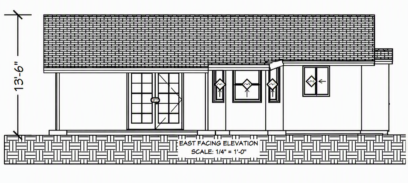 east elevation project image for Ocean Beach Rear Yard ADU
